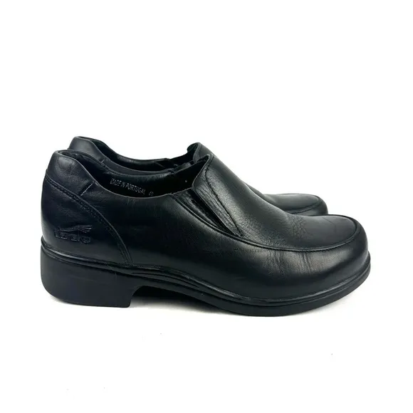 Dansko Loafers 40 Black Leather Chunky Heavy Duty Slip On Shoes Womens Portugal