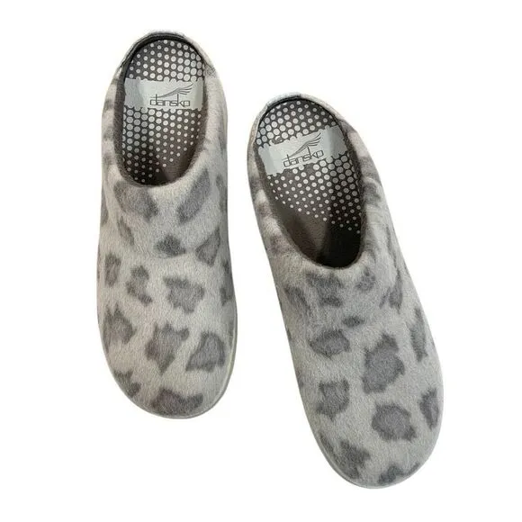 DANSKO Lucie Wooly Indoor / Outdoor Mule Slippers (Sz 40)