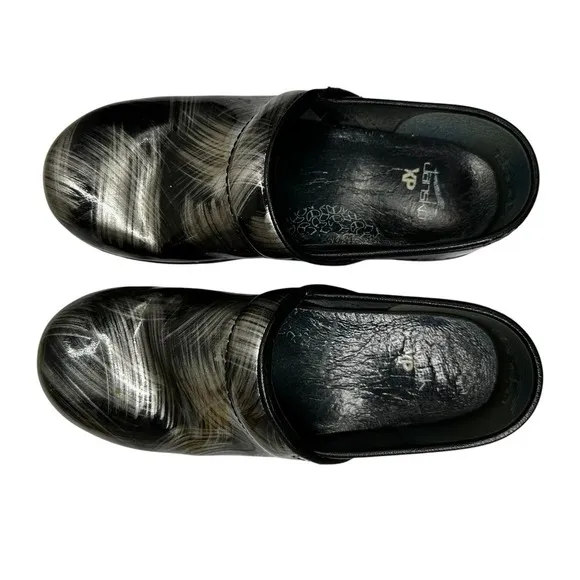 Dansko Pro XP 2.0 Pewter Brushed Patent Women's Clogs Size 36