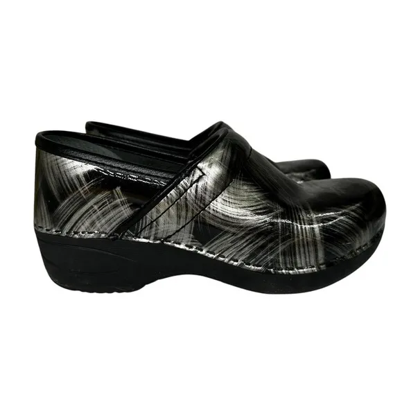 Dansko Pro XP 2.0 Pewter Brushed Patent Women's Clogs Size 36