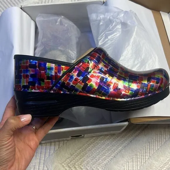 Dansko Professional Nurse's Shoes | Color Block Patent