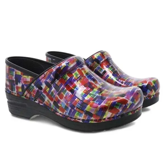 Dansko Professional Nurse's Shoes | Color Block Patent
