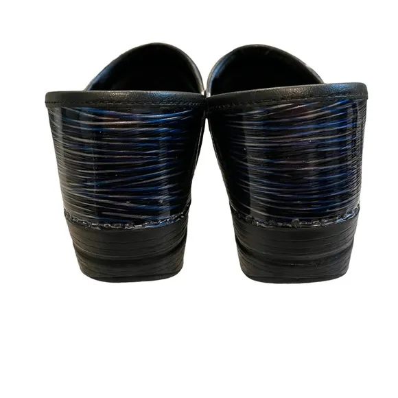 Dansko Professional Wavy Stripes Patent Clog