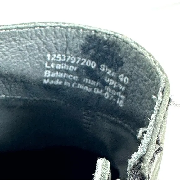 Dansko Sheena Shoes 40 Dark Gray Leather Slip On Slouchy Ruched Womens Bootie
