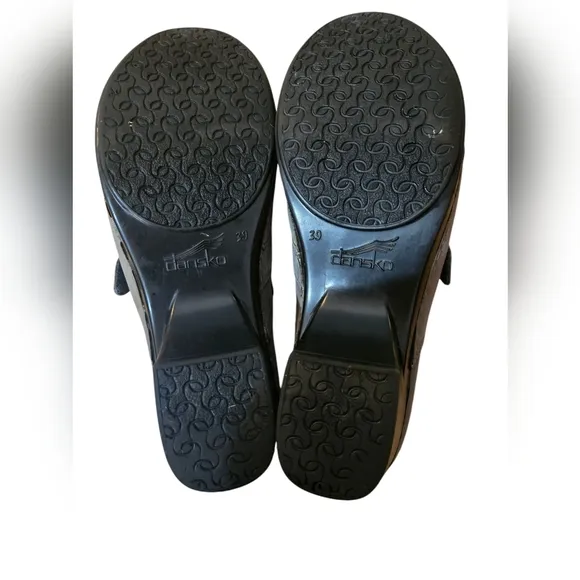 Dansko Tamara Gray Suede Leather Slip On Clog Shoes Womens Size 39 US Size 8.5-9
