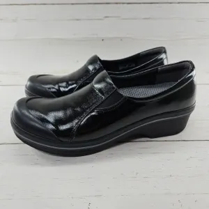 Dansko Viv‎ Black Coated Canvas Shoes Vegan Water Slip Resistant Womens 39 8.5-9