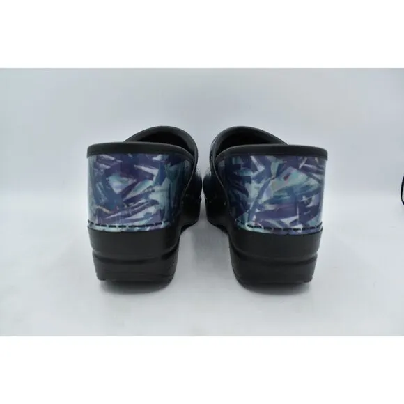Dansko Women Size EU 40 US 9.5-10 Patent Leather Painted Professional Clog Shoes