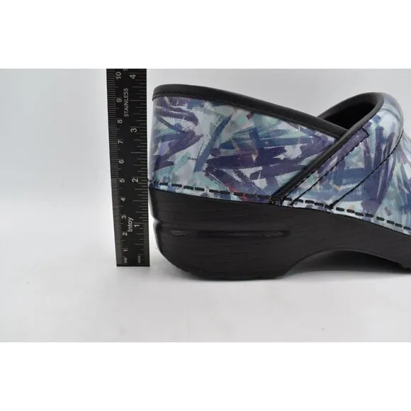 Dansko Women Size EU 40 US 9.5-10 Patent Leather Painted Professional Clog Shoes