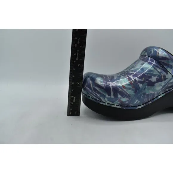 Dansko Women Size EU 40 US 9.5-10 Patent Leather Painted Professional Clog Shoes