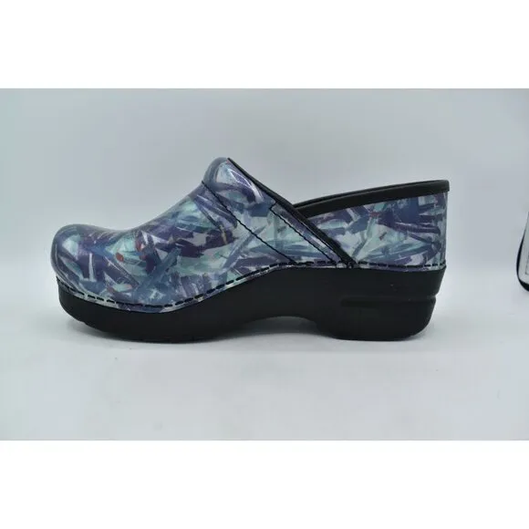 Dansko Women Size EU 40 US 9.5-10 Patent Leather Painted Professional Clog Shoes