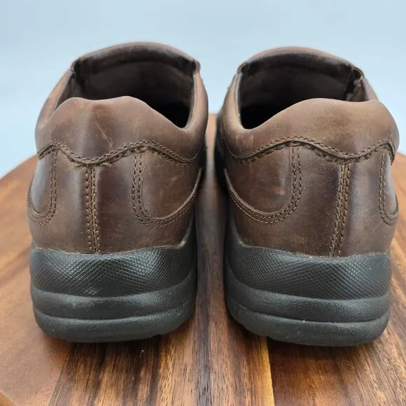 Dansko Wynn Shoes Men's 8 M Brown Leather Slip Resistant Slip On Casual Loafers