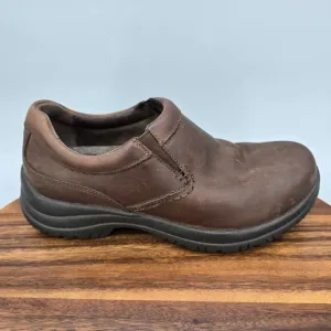 Dansko Wynn Shoes Men's 8 M Brown Leather Slip Resistant Slip On Casual Loafers