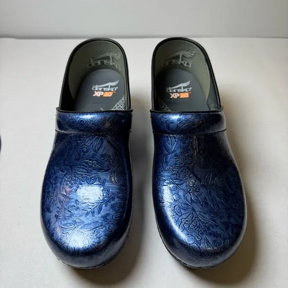 Dansko XP 2.0 Patent Women's Shoes Blue Denim