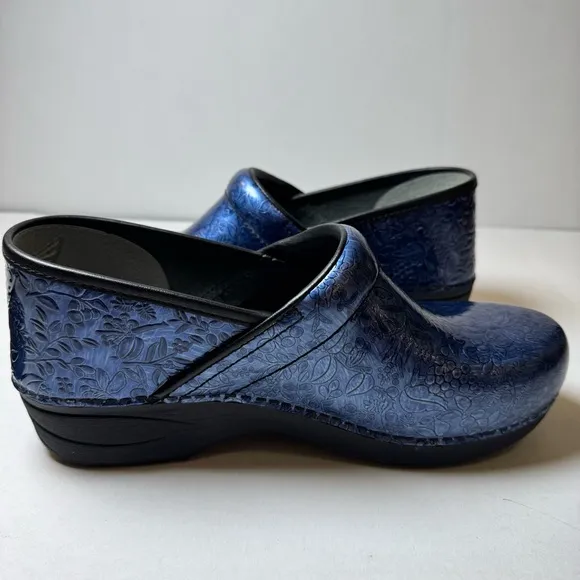 Dansko XP 2.0 Patent Women's Shoes Blue Denim