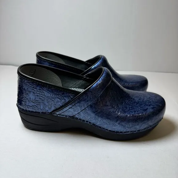 Dansko XP 2.0 Patent Women's Shoes Blue Denim