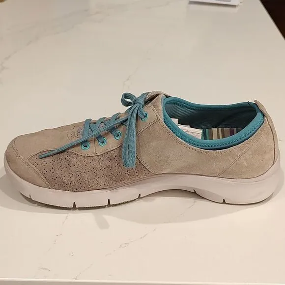 Dansko Elise Sneakers Sedona Gray Lace Up Slip Resistant Shoes