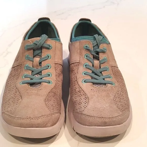 Dansko Elise Sneakers Sedona Gray Lace Up Slip Resistant Shoes