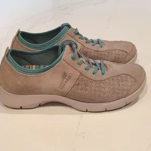 Dansko Elise Sneakers Sedona Gray Lace Up Slip Resistant Shoes
