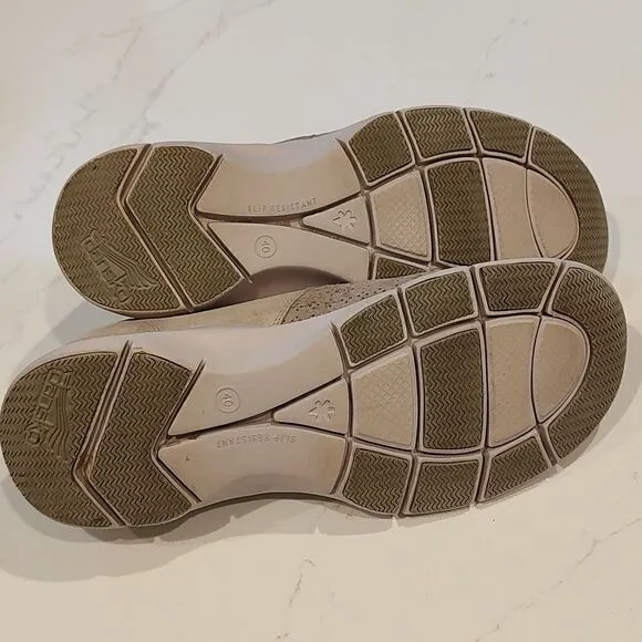 Dansko Elise Sneakers Sedona Gray Lace Up Slip Resistant Shoes