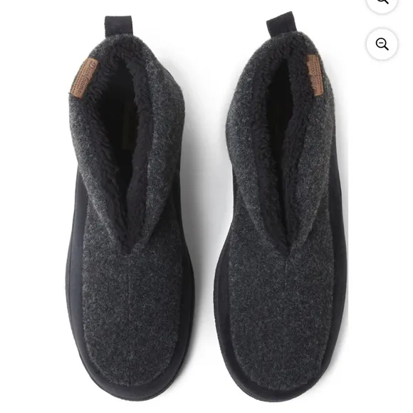 Dearfoams Cozy Comfort Men's Felted Booties Slippers NWT