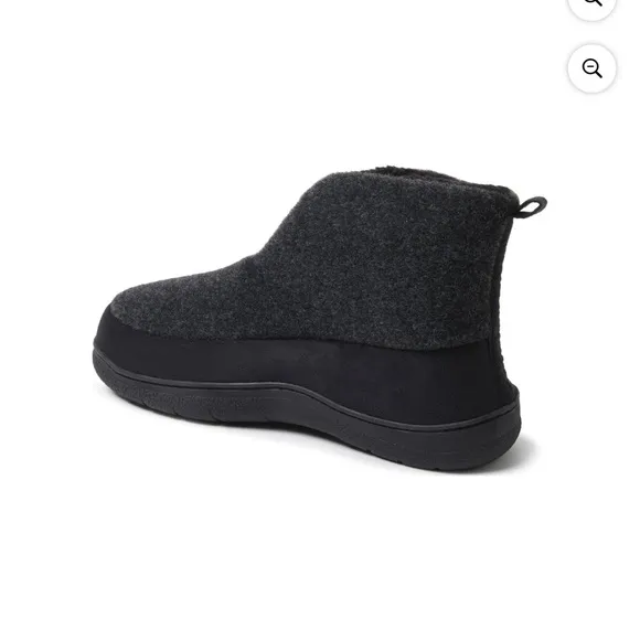 Dearfoams Cozy Comfort Men's Felted Booties Slippers NWT