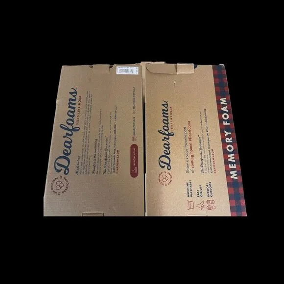 Dearfoams Men's Tab &amp; Stitch Memory Foam Clog Slippers XL (13-14) Lot Of 2 New