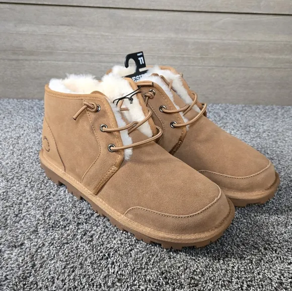 Dearfoams Shepparton Ez Lace Up Boot Fireside Boot NEW size 11