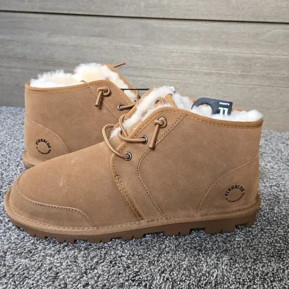 Dearfoams Shepparton Ez Lace Up Boot Fireside Boot NEW size 11