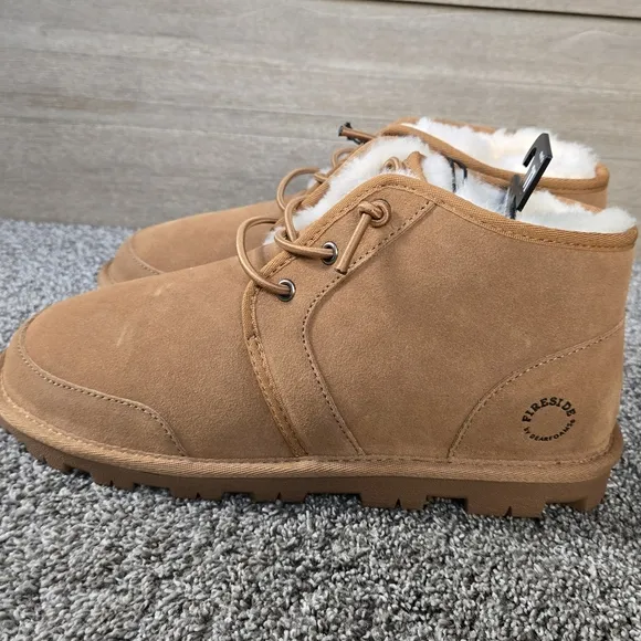 Dearfoams Shepparton Ez Lace Up Boot Fireside Boot NEW size 11
