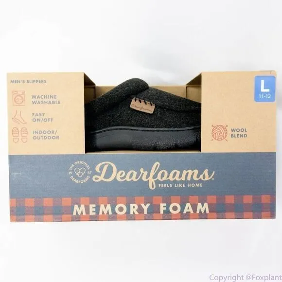 ‎Dearfoams Slippers Wool Blend