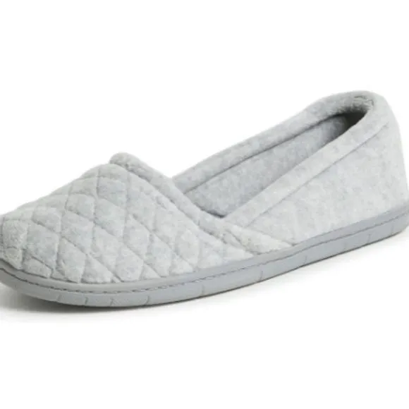 Dearfoams Women's Katie Microfiber Velour Espadrille Slipper
