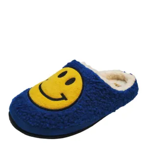 Deer Stags Mens Shoe Smiley Face Terry Faux Fur Memory Foam Slippers 9M …