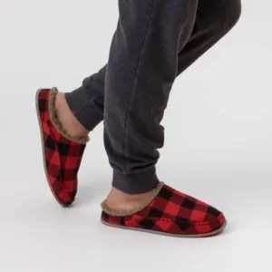 Deer Stags NORDIC IN RED/BLACK Indoor outdoor Slippers
