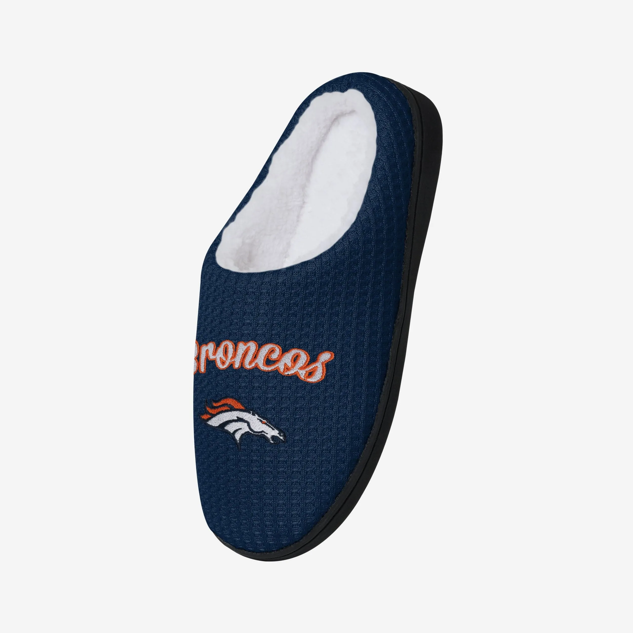 Denver Broncos Womens Sherpa Lined Memory Foam Slipper