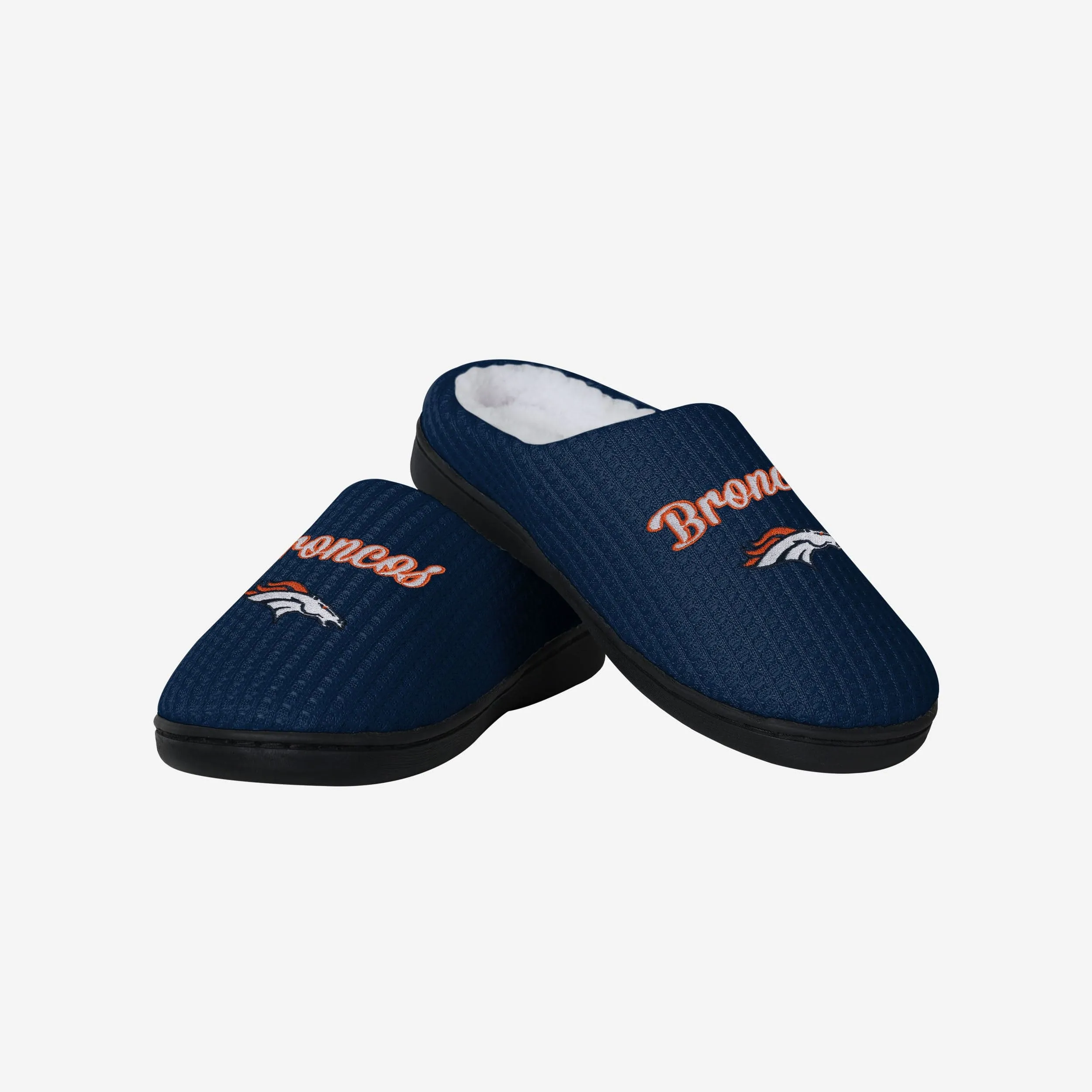 Denver Broncos Womens Sherpa Lined Memory Foam Slipper