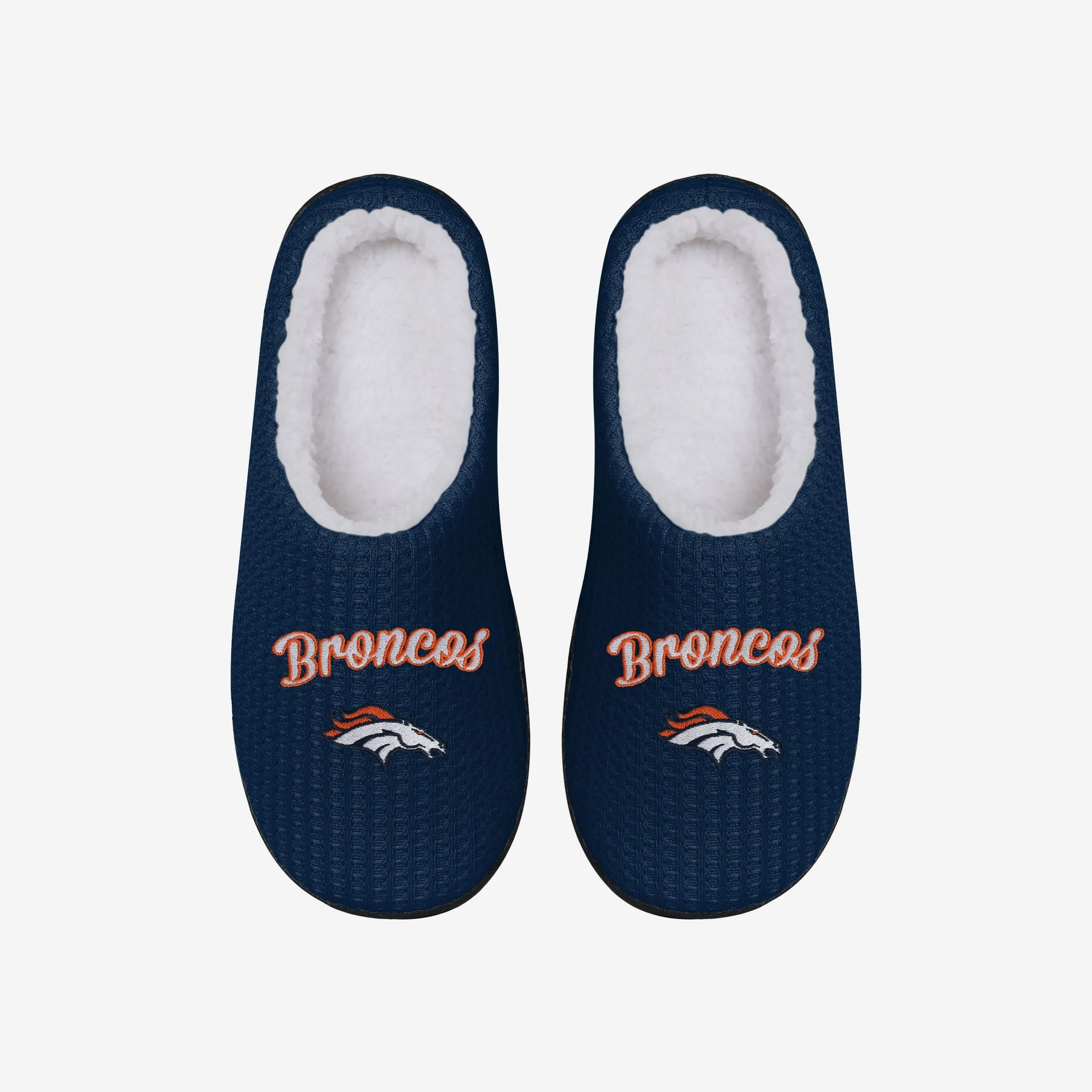 Denver Broncos Womens Sherpa Lined Memory Foam Slipper