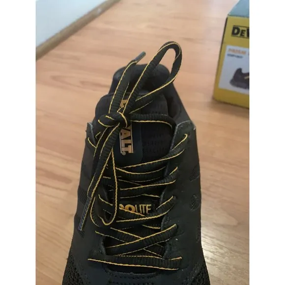Dewalt Men's PRISM LOW Safety Toe Work Shoes Sneakers Black Yellow Size 10
