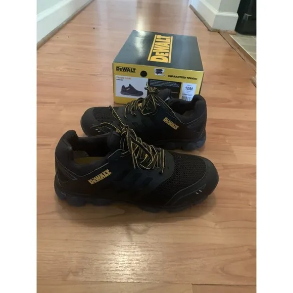 Dewalt Men's PRISM LOW Safety Toe Work Shoes Sneakers Black Yellow Size 10
