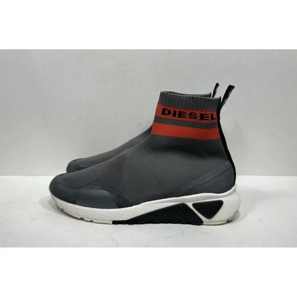 Diesel S-KB Sock Grey Gray Sneakers Shoes Men’s Size 10 Slip On
