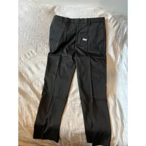 DKNY Stretch Slim Fit Black Dress Pants Mens 34x32