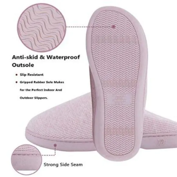 DL Womens Memory Foam House Slippers