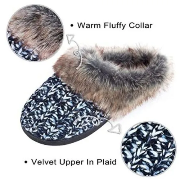 DL Womens Warm Soft House Slippers