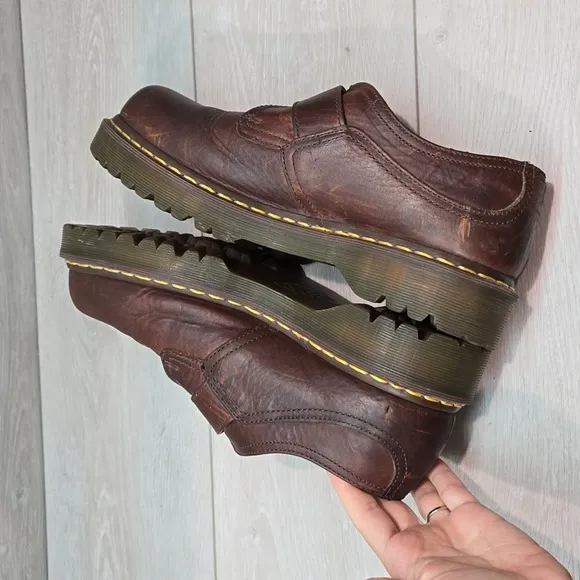Doc Dr.Martens 8314 Leather Chunky Y2K Tractor Platform shoes sz M10 W11
