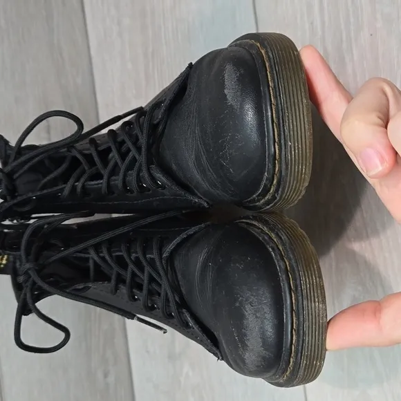 Doc Dr.Martens Kids  Ankle Tractor Platform Chunky Leather Boots shoes 2