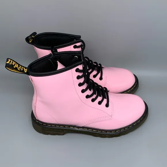 Doc Martens 1460 Pink Patent Leather Boots Women's Sz 5