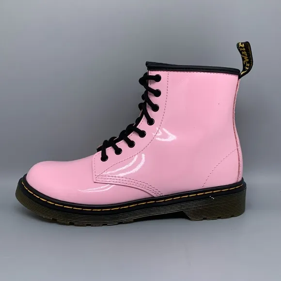 Doc Martens 1460 Pink Patent Leather Boots Women's Sz 5