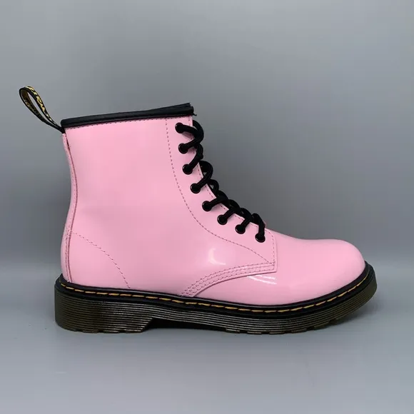 Doc Martens 1460 Pink Patent Leather Boots Women's Sz 5