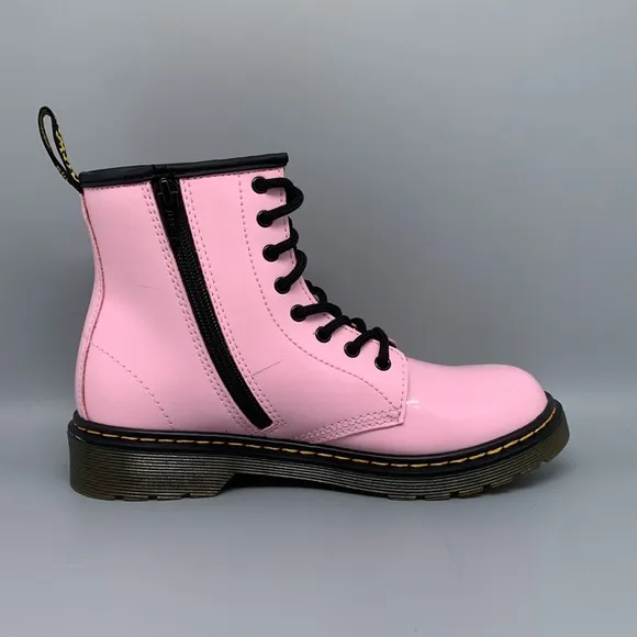 Doc Martens 1460 Pink Patent Leather Boots Women's Sz 5