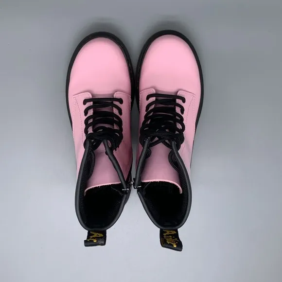 Doc Martens 1460 Pink Patent Leather Boots Women's Sz 5