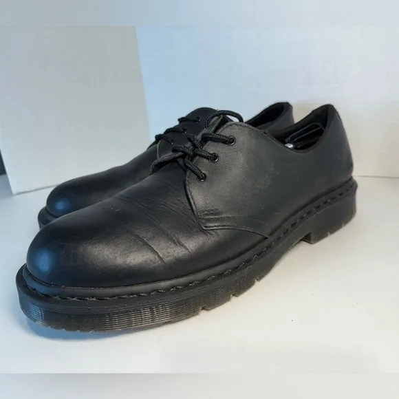 Doc Martens 1461 MONO SLIP RESISTANT OXFORD SHOES Men's Black Leather Shoes
